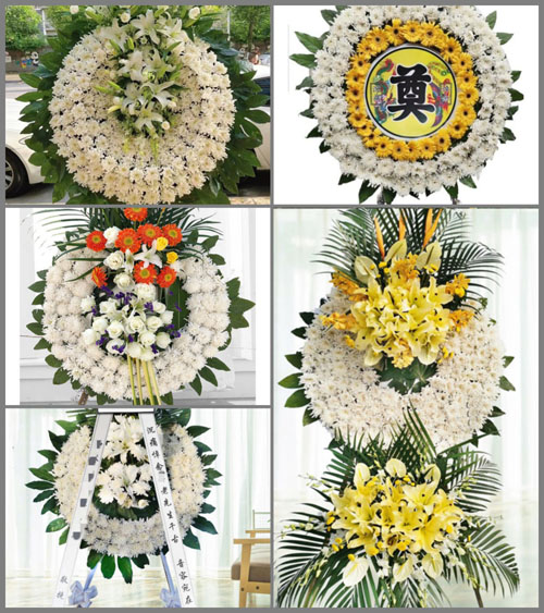 四川成都双流区新兴镇井坝村花圈速递